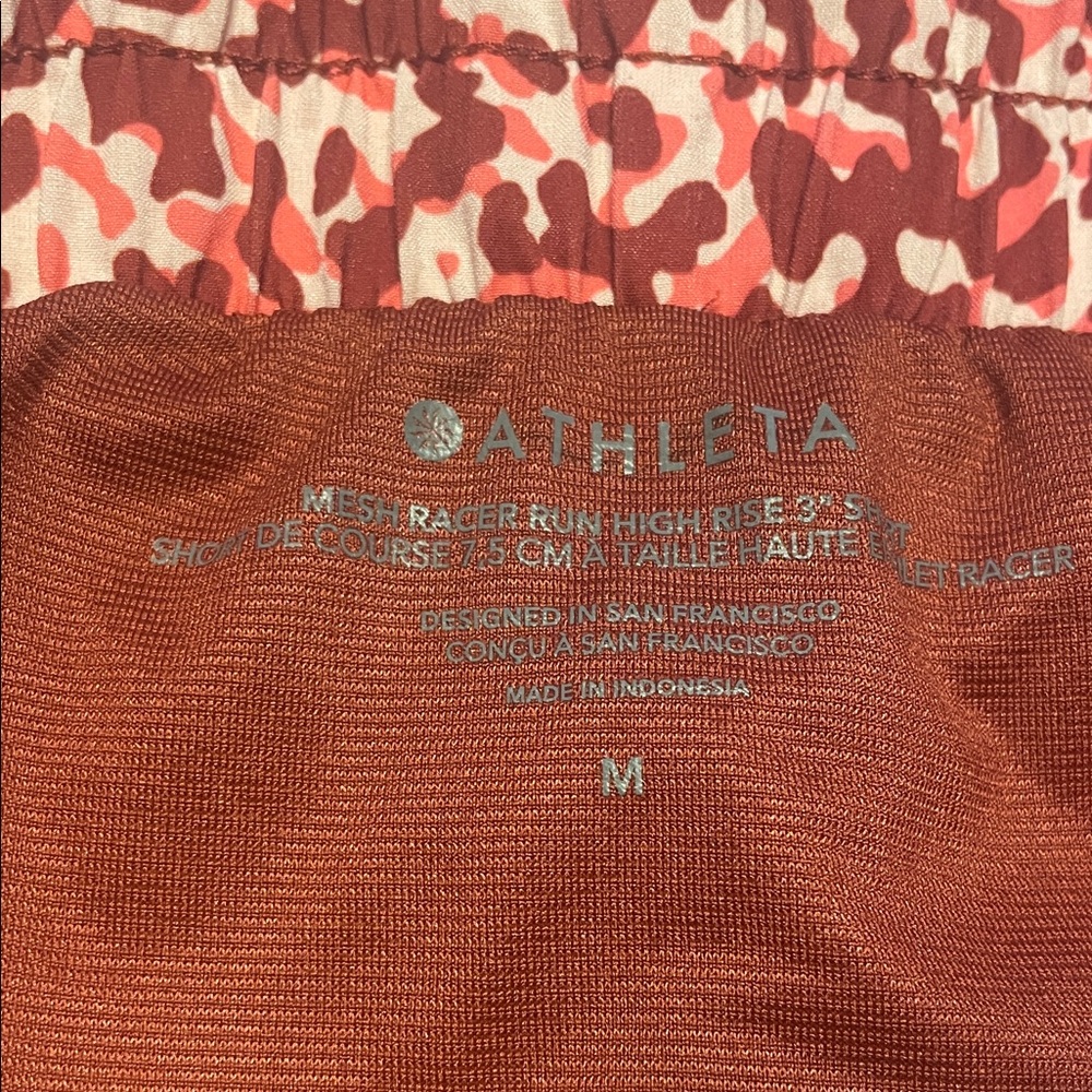 Athleta Mesh Racer Run High Rise 3" Short with Zip Pocket - Picture 8 of 11